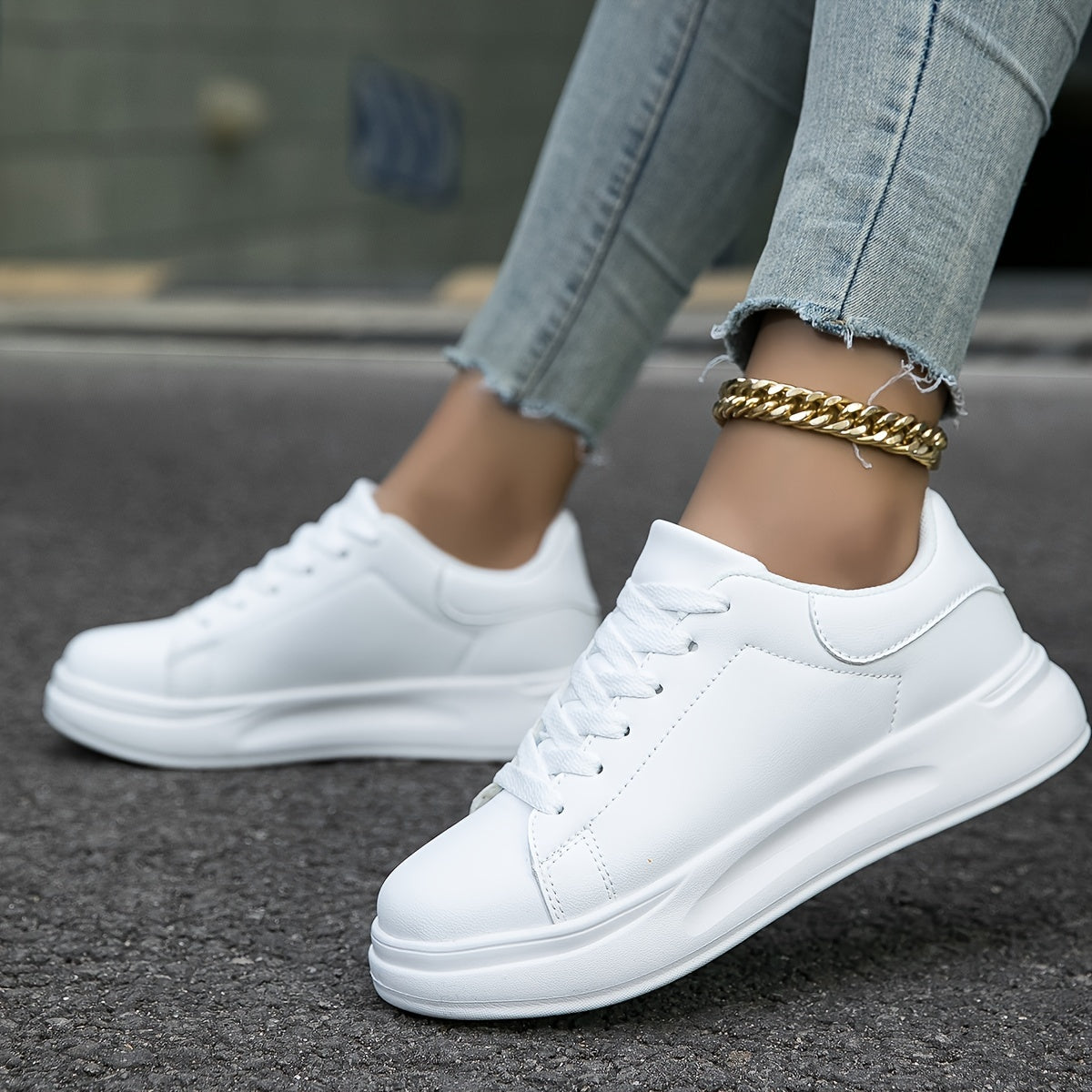 Damska Sneakersy na Platformie | Spacer