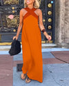 Women's Sleeveless Evening Dress | Maxi