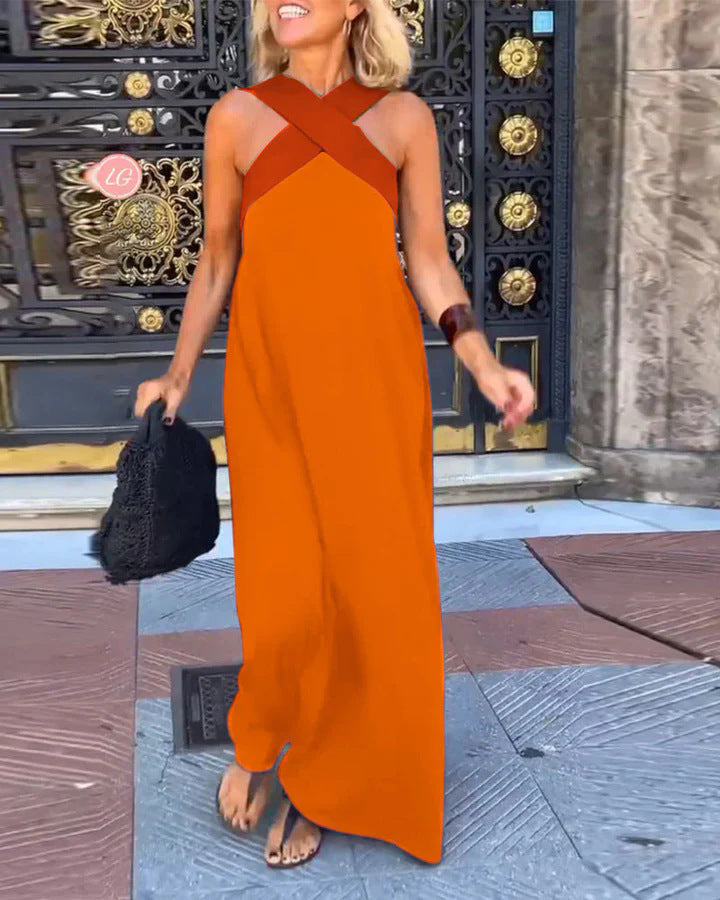 Women's Sleeveless Evening Dress | Maxi