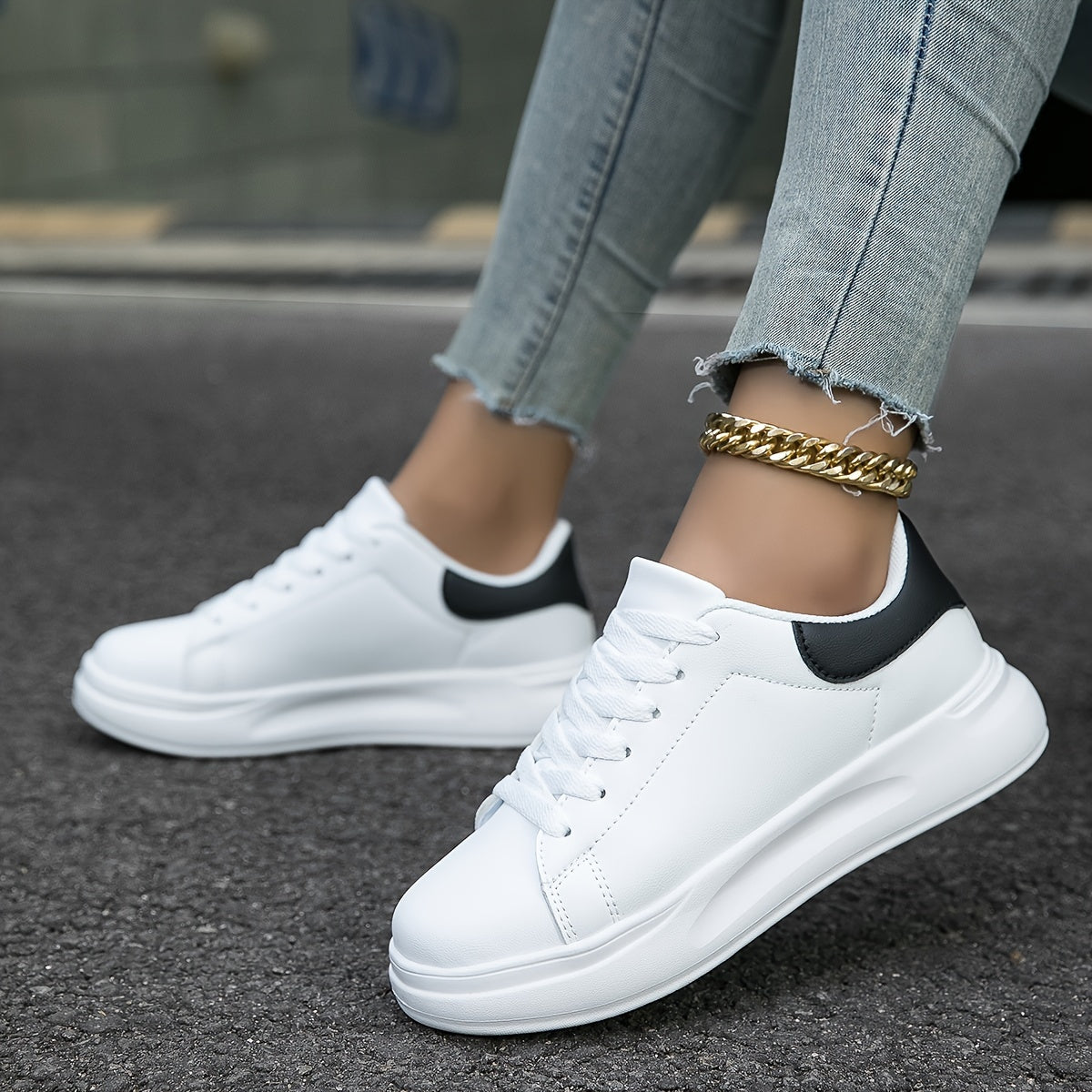 Damska Sneakersy na Platformie | Spacer
