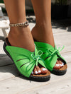 Kobiece Sandały Slip-On z Kokardą | Lato