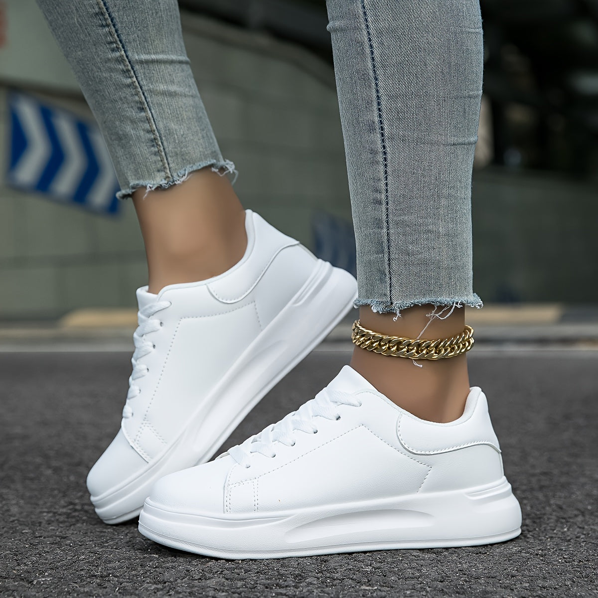 Damska Sneakersy na Platformie | Spacer