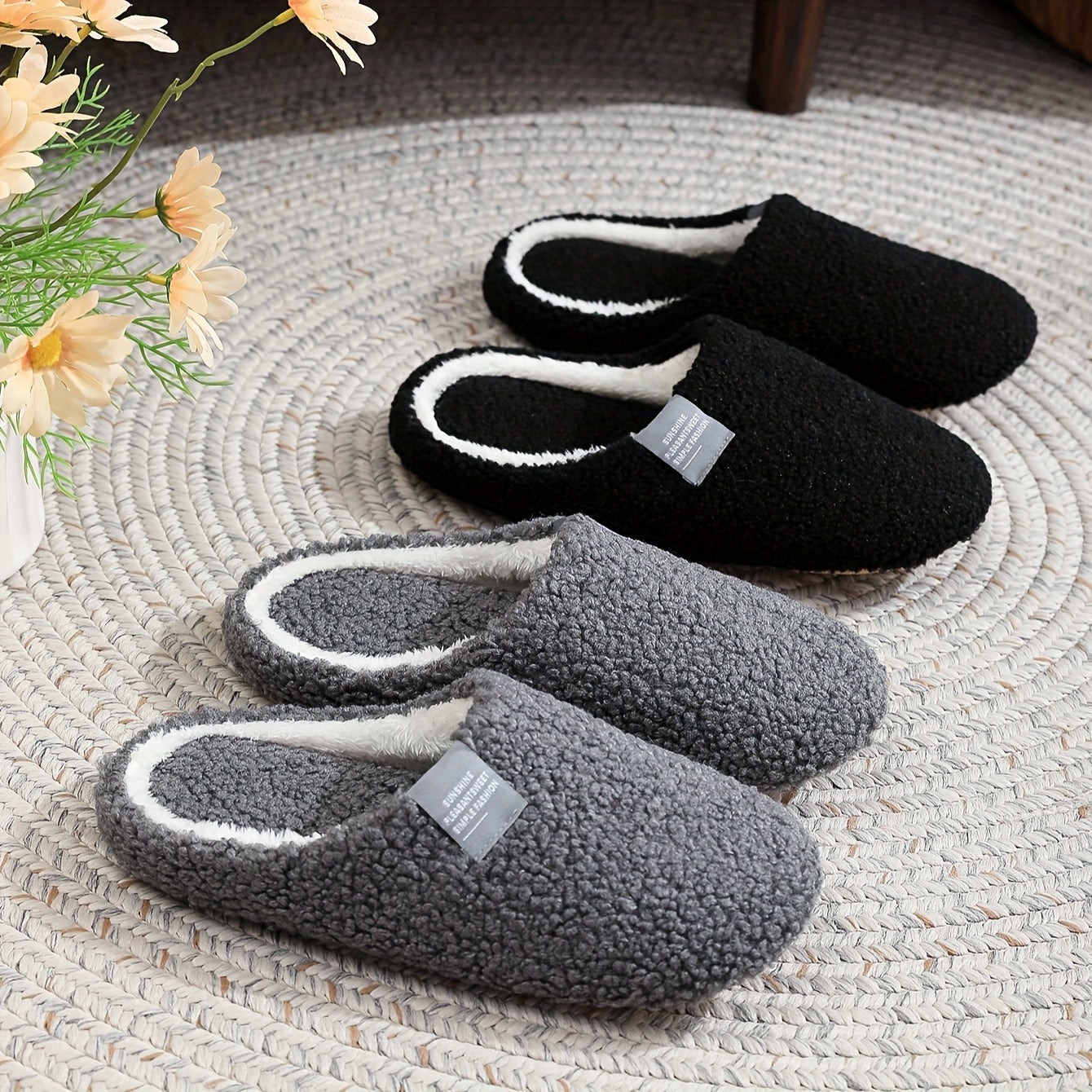 Unisexowe kapcie domowe | Kapcie na slip-on
