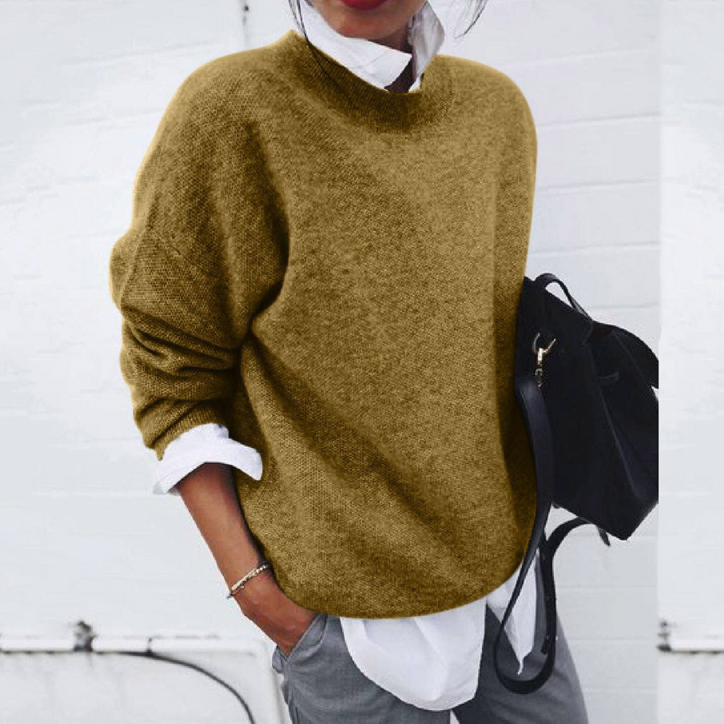Damski Sweter Casual | Okrągły Dekolt