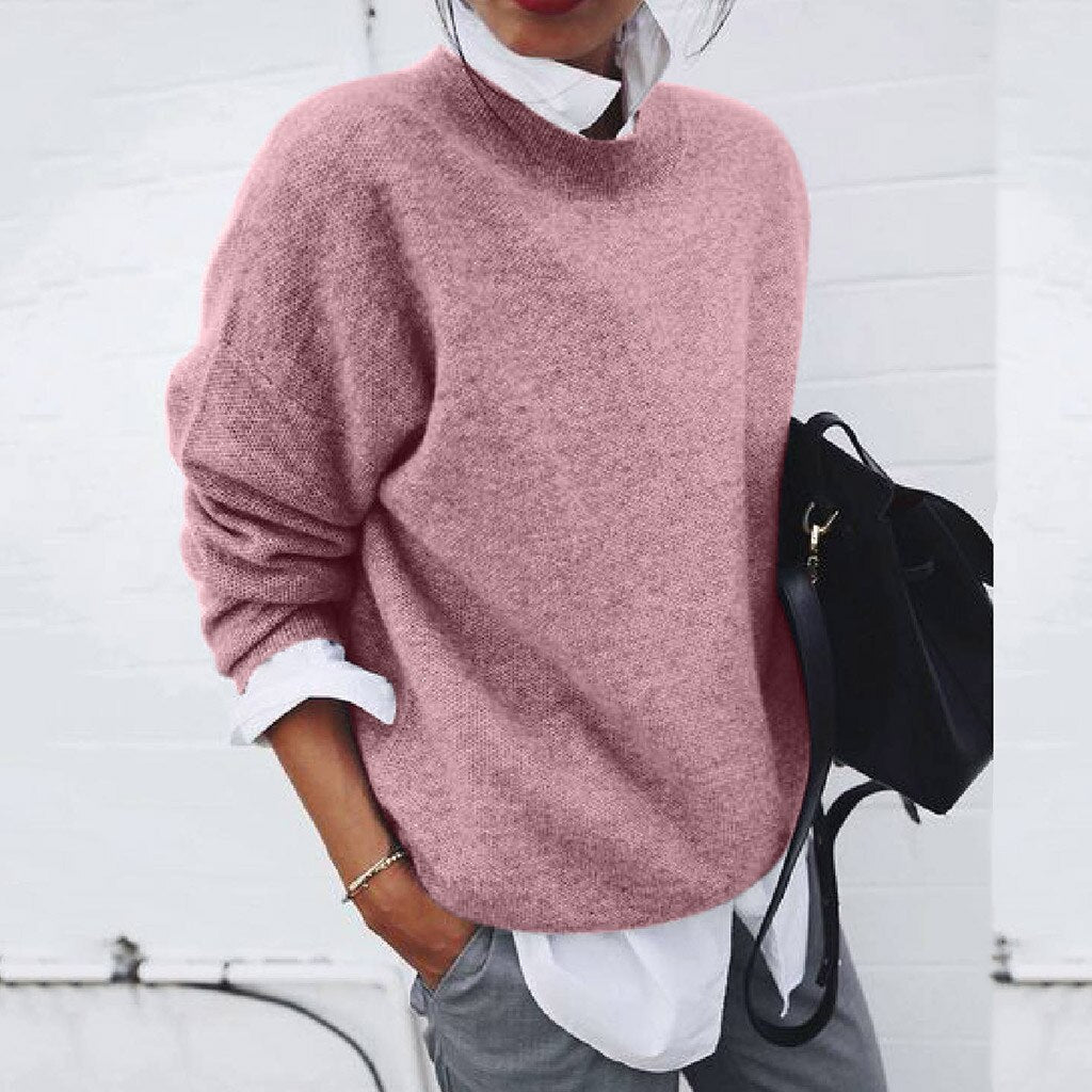 Damski Sweter Casual | Okrągły Dekolt