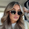 Damskie Okulary Przeciwsłoneczne Retro | Metalowa Oprawka