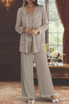 Women's Three-Piece Sequin Set | Elegant