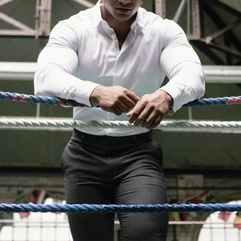 Męska koszula slim fit | Długi rękaw
