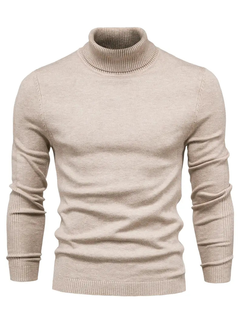 Męski Sweter z Golfem | Slim Fit
