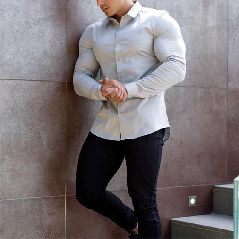 Męska koszula slim fit | Długi rękaw