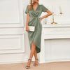 Women's Elegant Wrap Dress | Midi