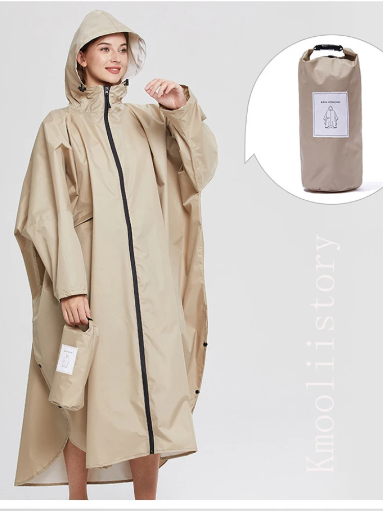 Kobiecą Oversized Kurtka Przeciwdeszczowa | Z Kapturem