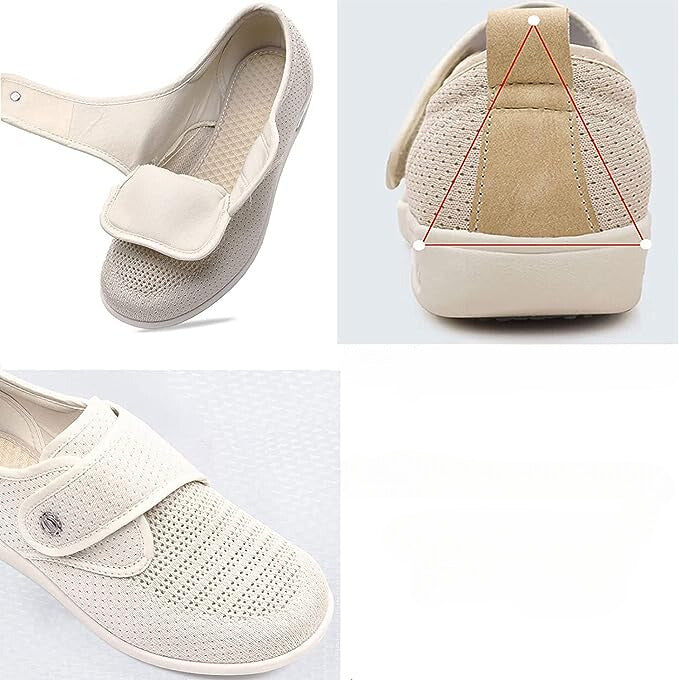 Damskie Ortopedyczne Buty | Z Dodatkową Szerokością i Rzepem