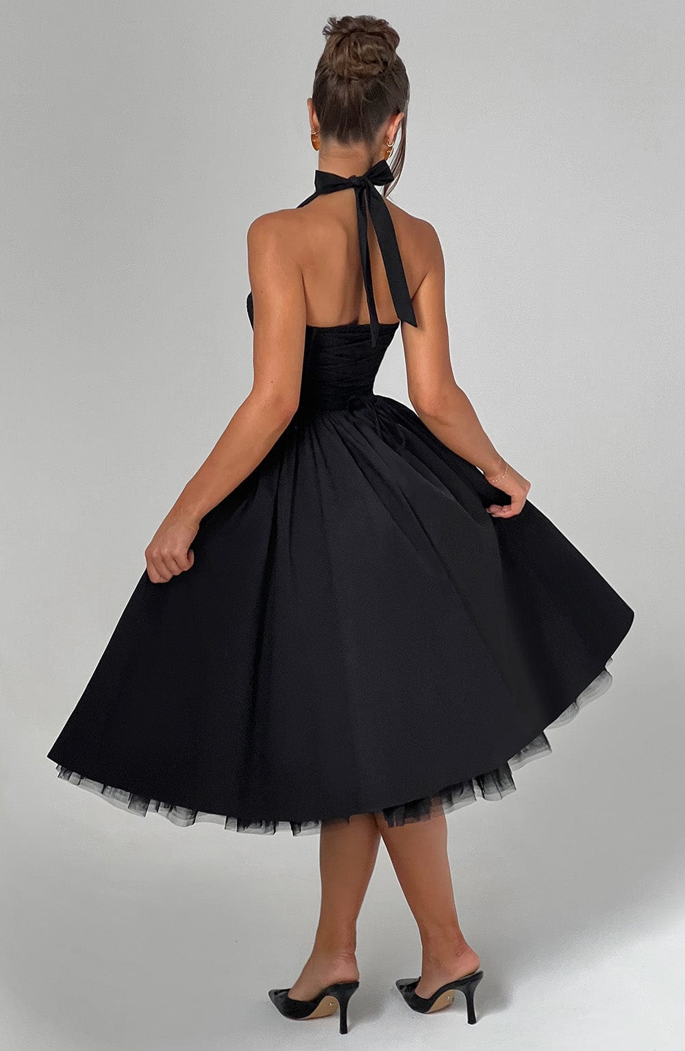 Damska Sukienka Ślubna Halter | Midi