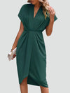 Women's Evening Dress with V-Neck | Midi