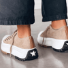 Damskie ortopedyczne sneakersy na platformie | Sznurowane