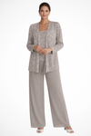 Women's Three-Piece Sequin Set | Elegant