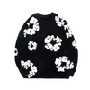Unisexowy Sweter z Kwiatowym Wzorem | Casual