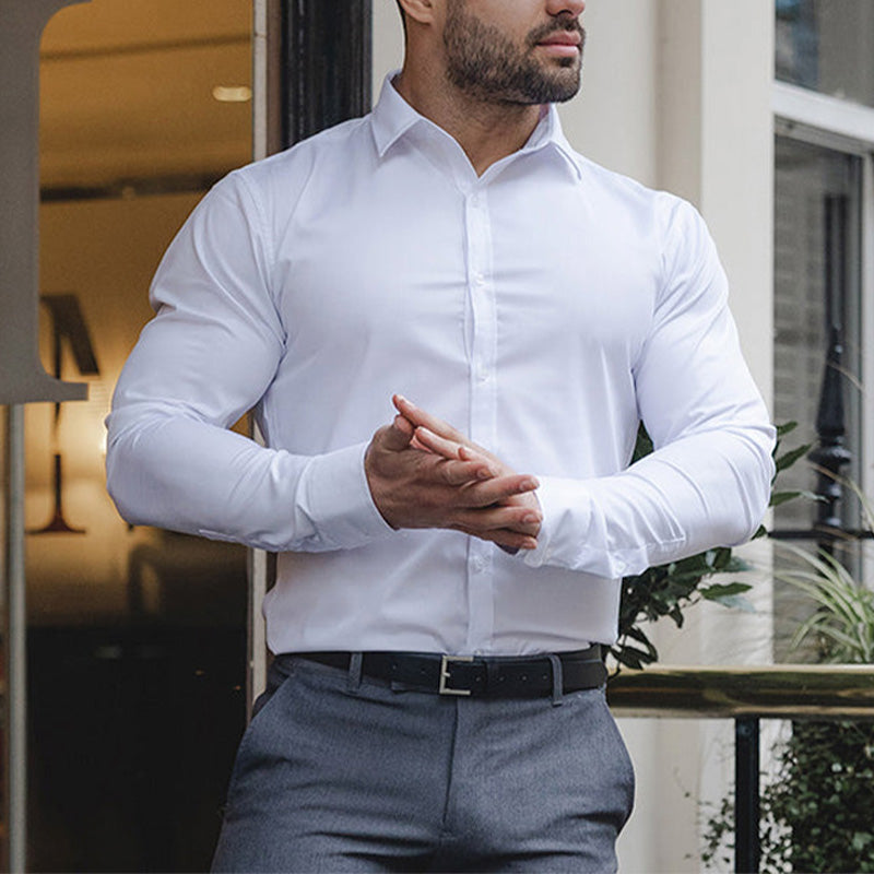 Męska koszula slim fit | Długi rękaw