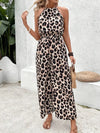 Dámský overal s leopardím vzorem | Halter-neck