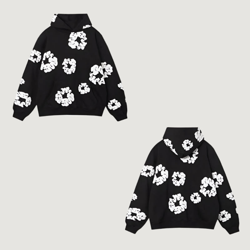 Kobiece Oversized Hoodie Set | Graffiti Print