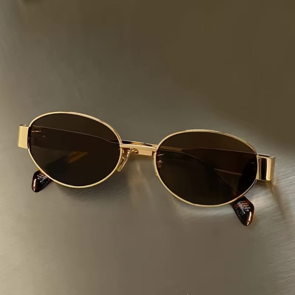 Damskie Okulary Przeciwsłoneczne Retro | Metalowa Oprawka