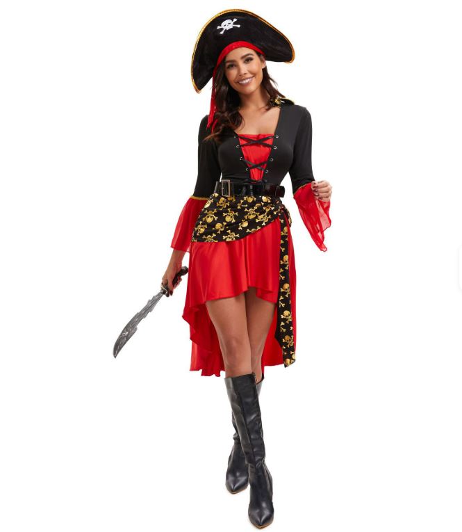 Damska Kostium Pirata | Sukienka Max na Halloween