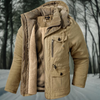 Męska Parka Fleece z Podszewką | Z Kapturem