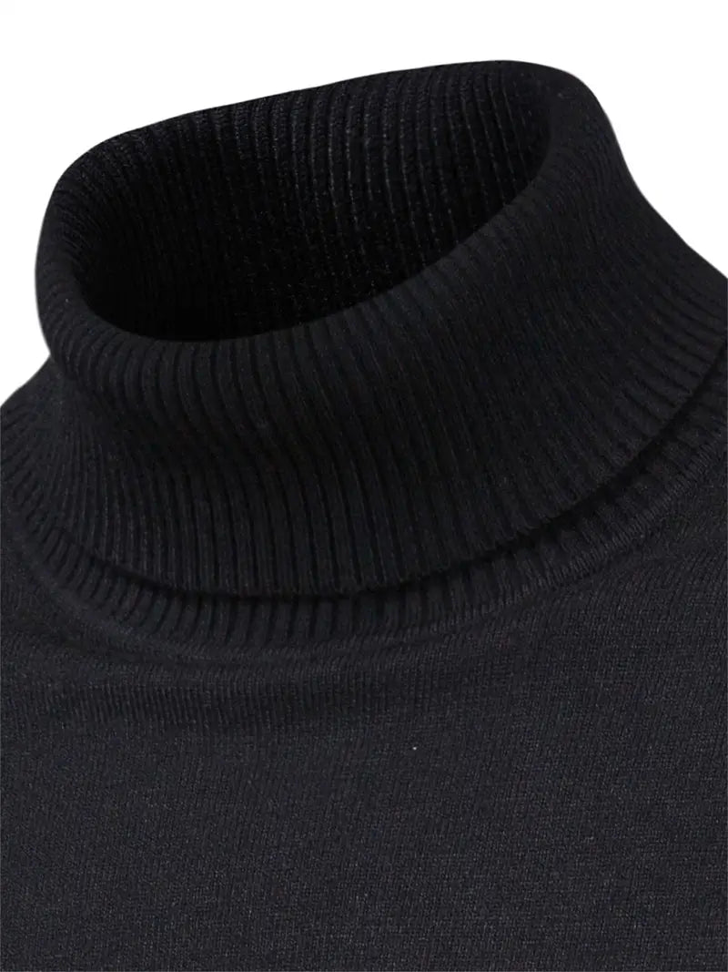Męski Sweter z Golfem | Slim Fit