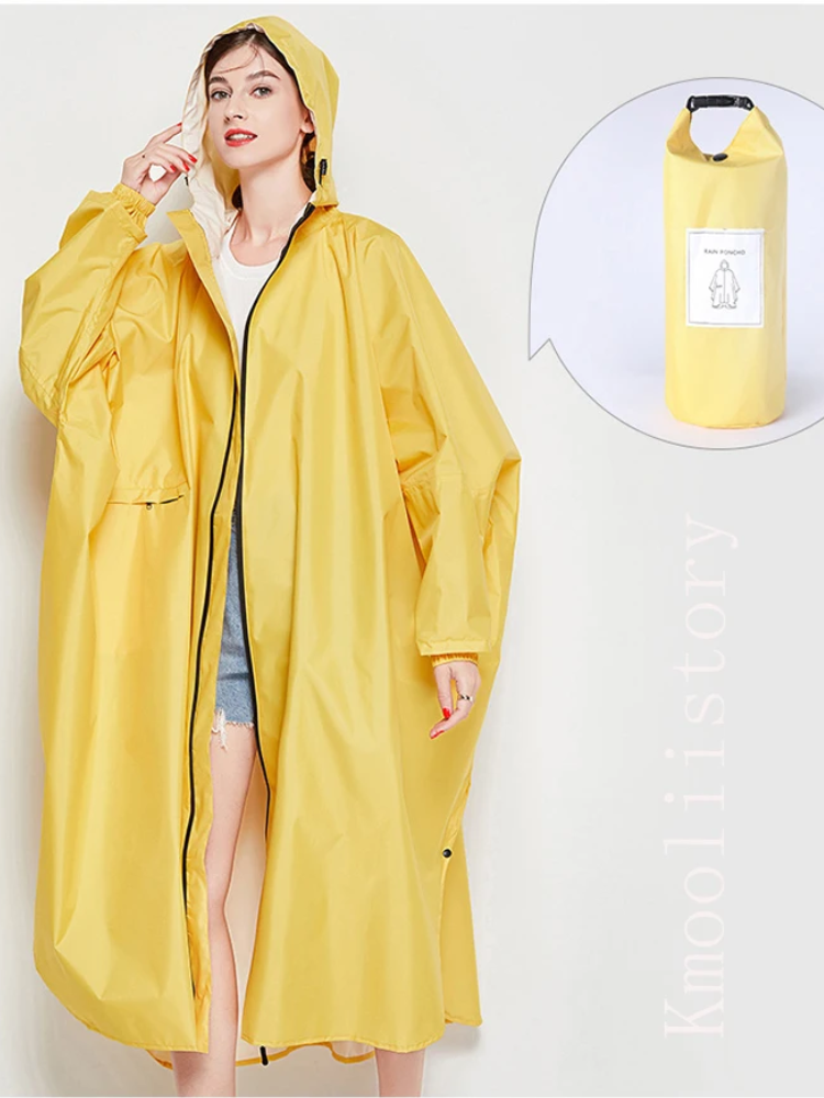 Kobiecą Oversized Kurtka Przeciwdeszczowa | Z Kapturem