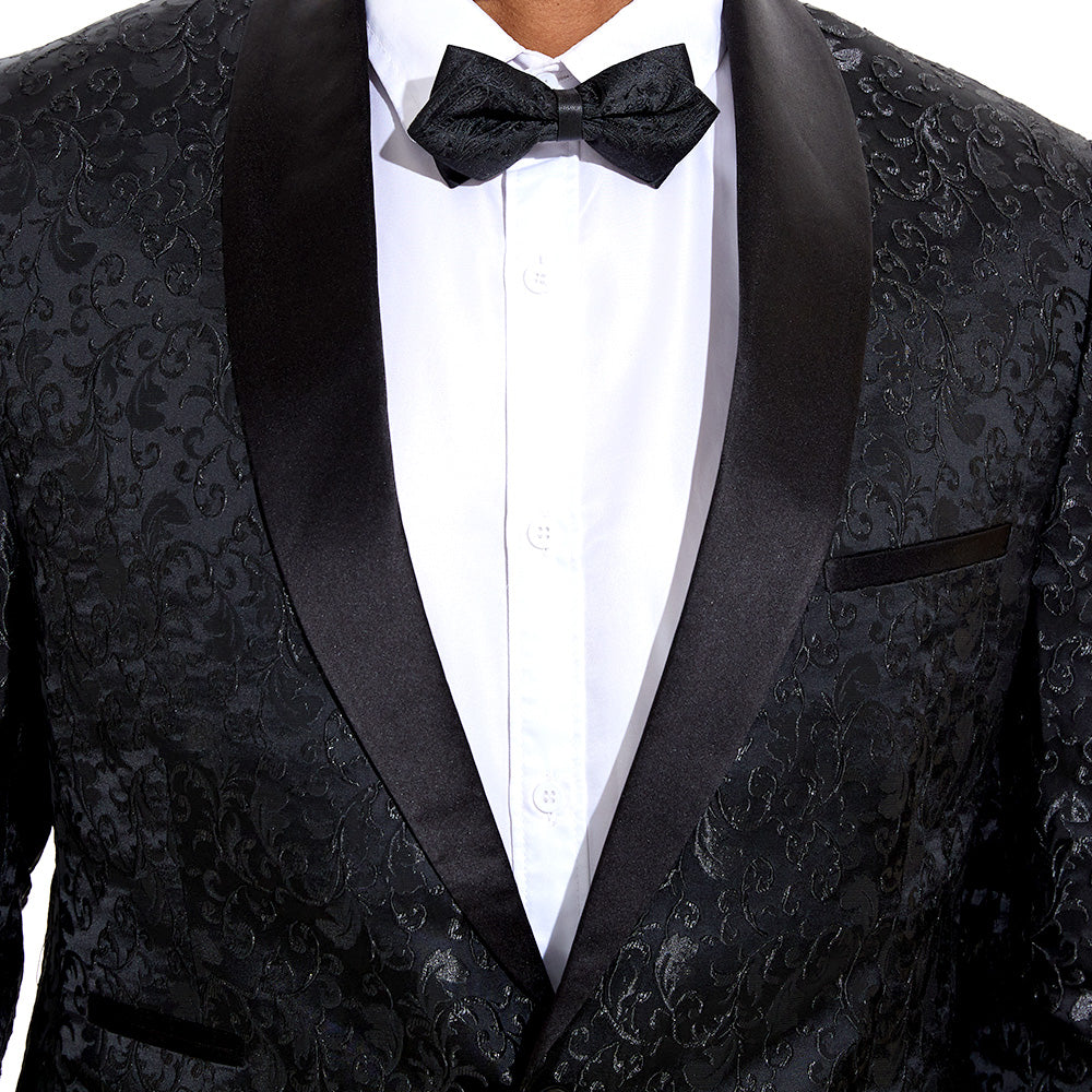 Męski Elegancki Garnitur Tuxedo | Odzież Formalna