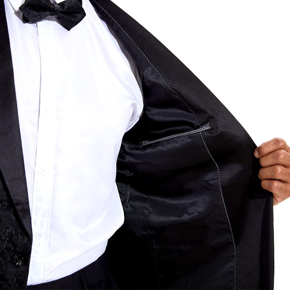 Męski Elegancki Garnitur Tuxedo | Odzież Formalna