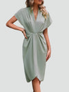 Women's Evening Dress with V-Neck | Midi