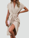 Women's Evening Dress with V-Neck | Midi