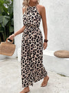 Dámský overal s leopardím vzorem | Halter-neck