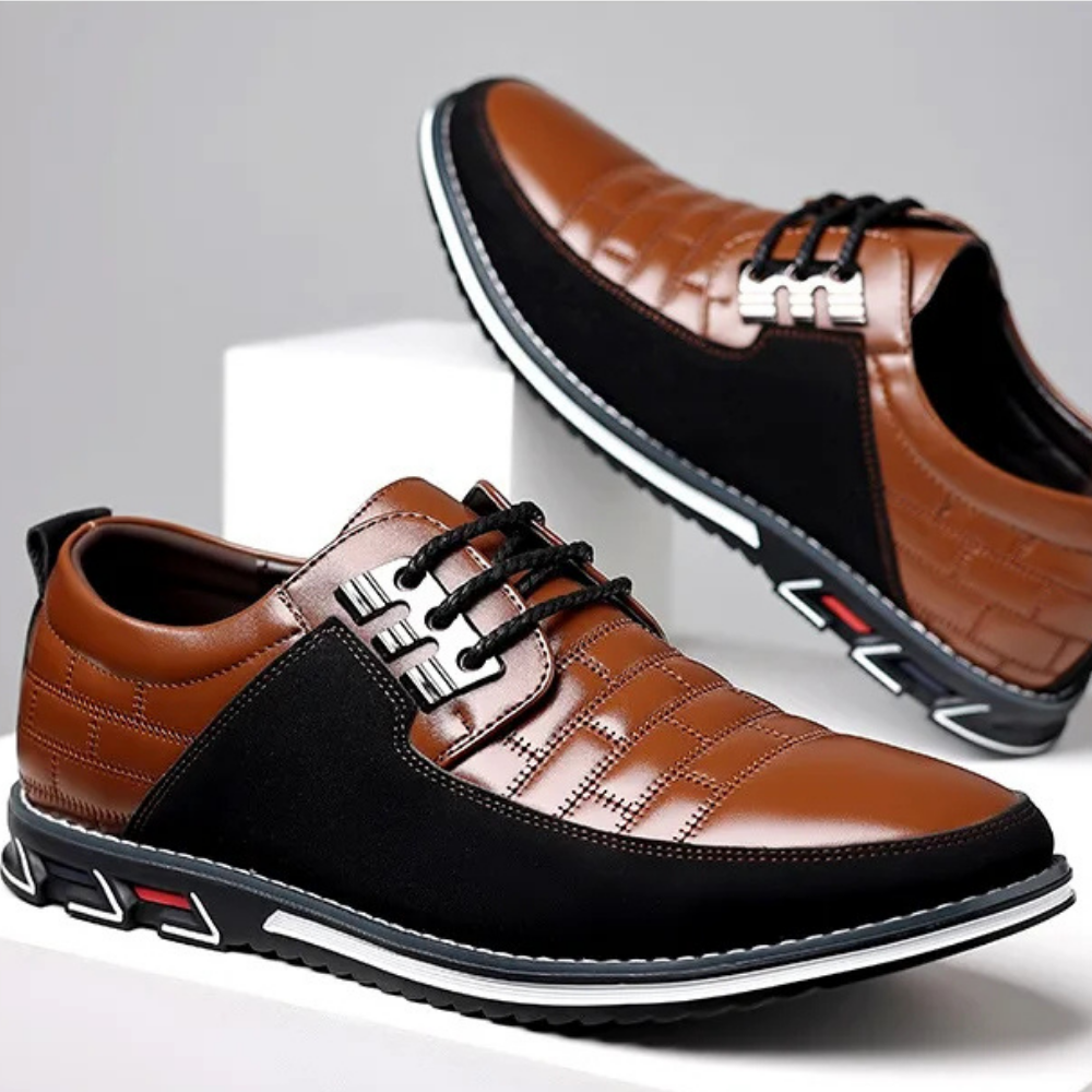 Męskie Buty Ortopedyczne Derby | Oddychające