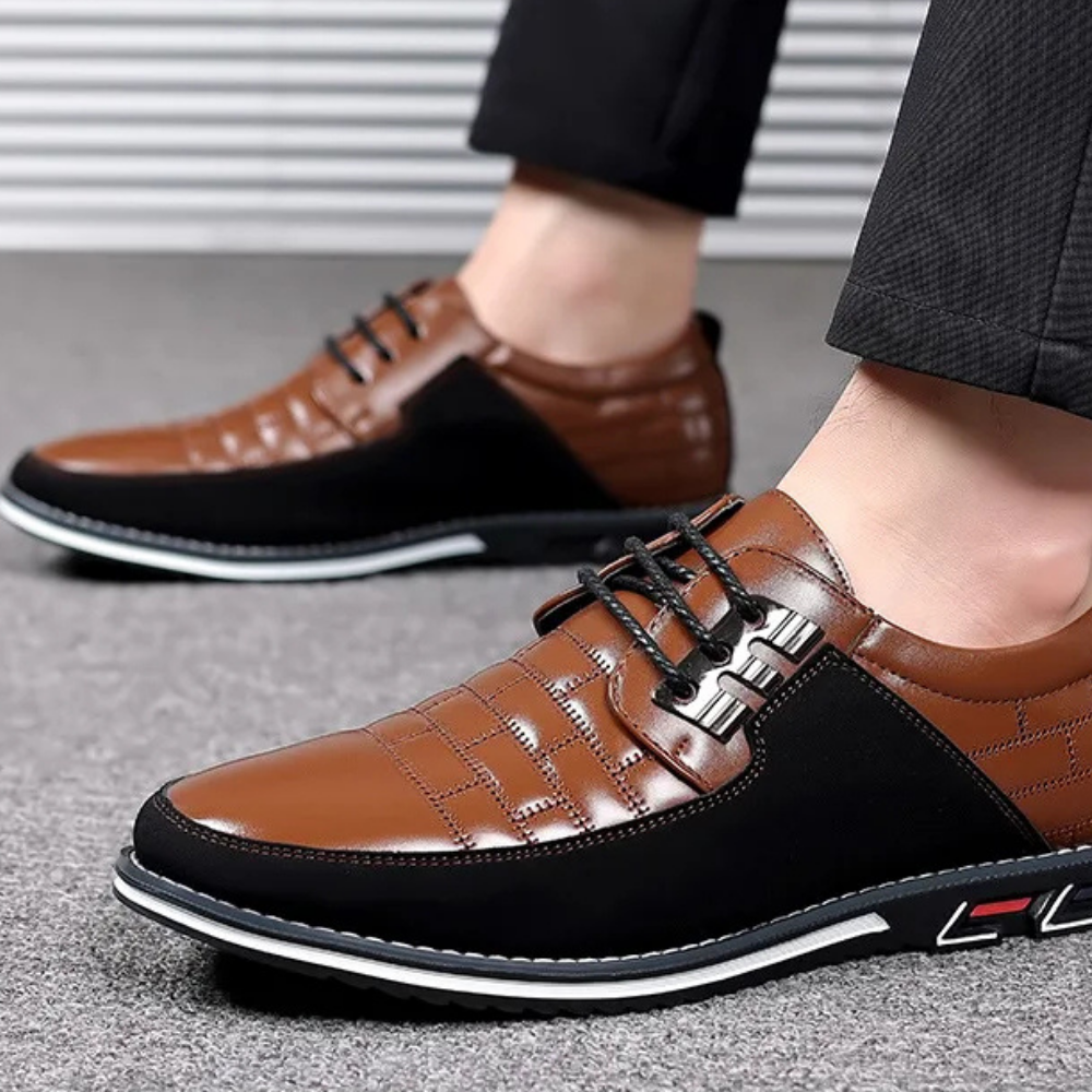 Męskie Buty Ortopedyczne Derby | Oddychające