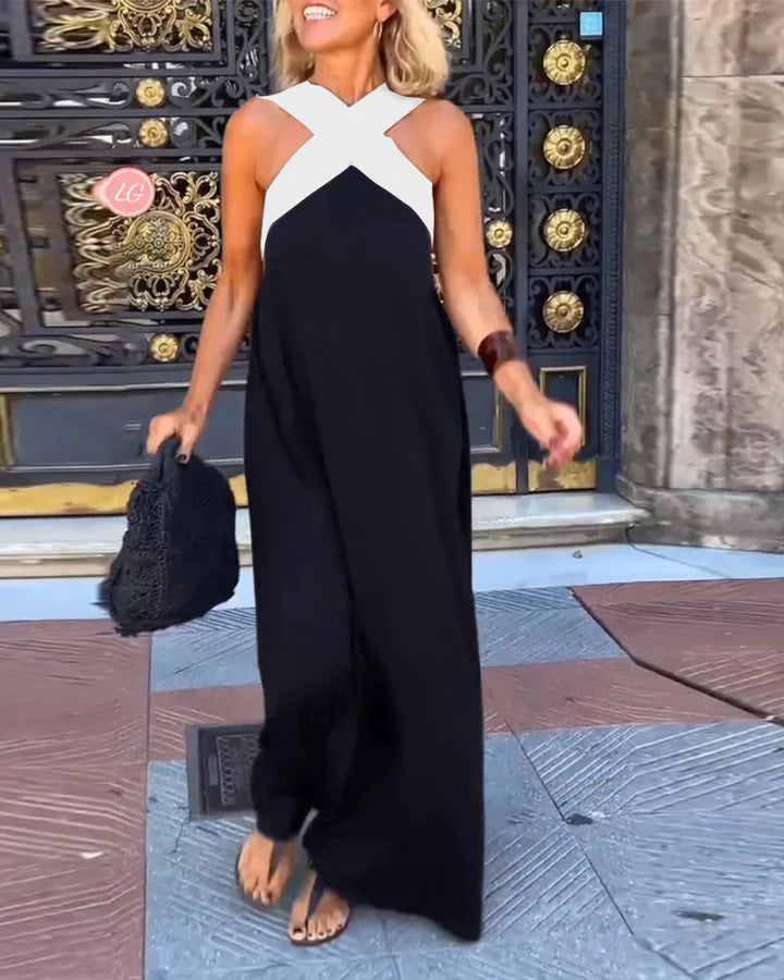 Women's Sleeveless Evening Dress | Maxi