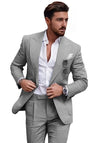 Męski garnitur slim fit | 2-częściowy