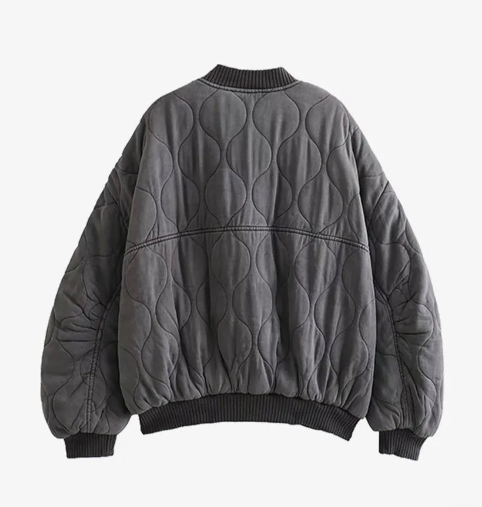 Kurtka Damska Pikowana Oversize | Lekka