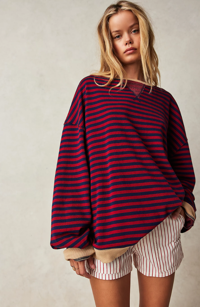 Women's Striped Sweater | Oversize