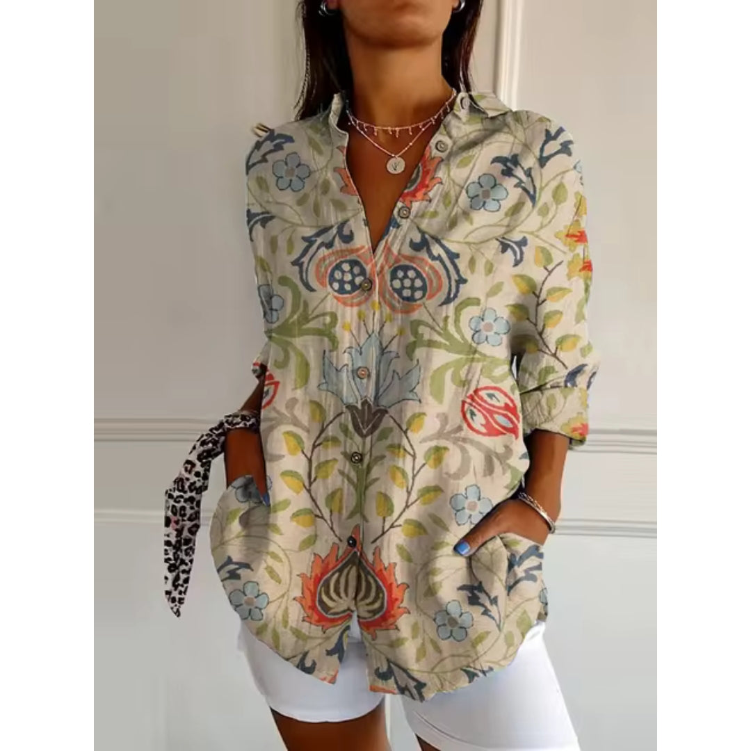 Koszula z nadrukiem dla kobiet | Casual Fit