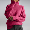 Damski sweter w diamentowy wzór | Casual