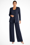 Women's Three-Piece Sequin Set | Elegant