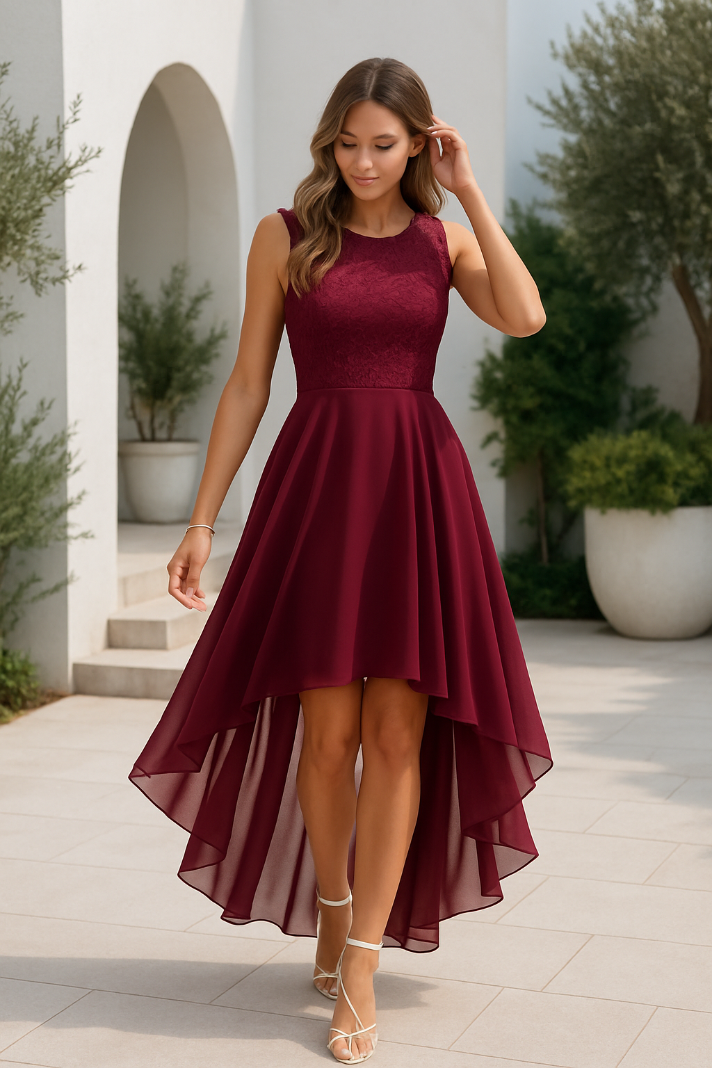 Damska Sukienka Elegancka Na Wesele | Midi