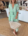 Damska Sukienka Boho z Nadrukiem | Mini