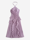 Women's Wedding Dress with Ruffles | Midi