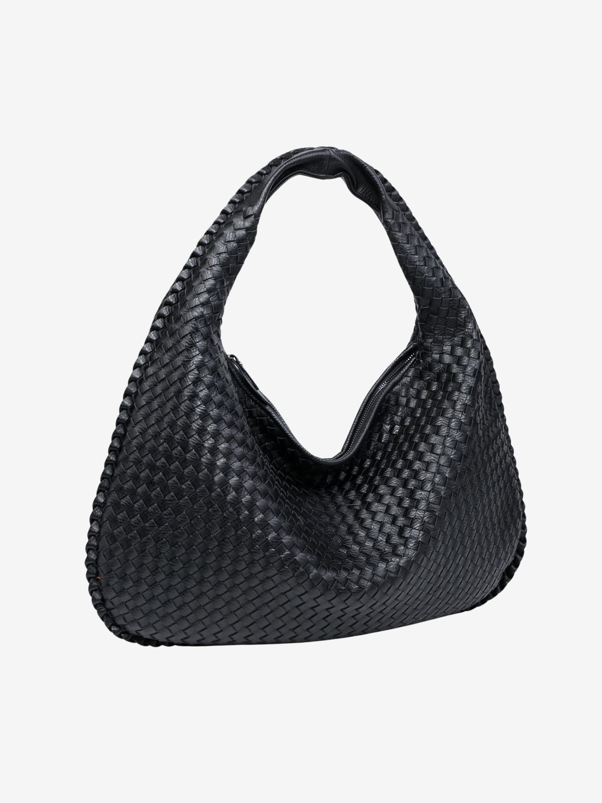 Dámská pletená kabelka hobo | Velká