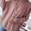 Damska Zimowa Sweter | Oversize Z Warkoczowym Splotem