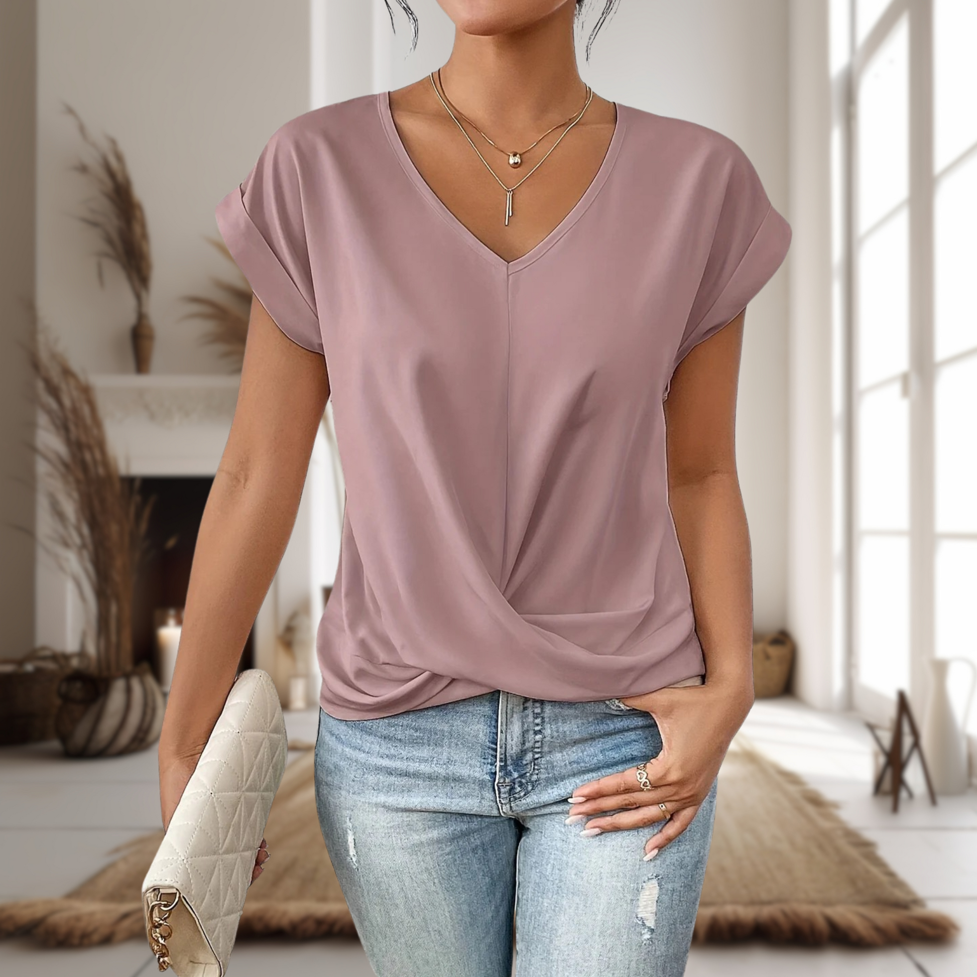 Women's V-Neck Top | Smooth